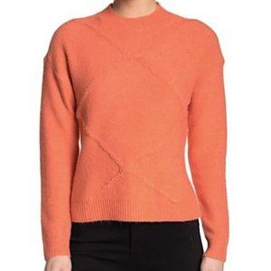 New Abound Argyle Stitch Textured Soft Knit Pullover Sweater Apricot Size Large